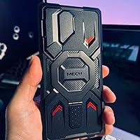 Tongate Magnetic Case for Samsung Galaxy S25 Ultra with Ring Stand, [Compatible with MagSafe] [Camera Cover Kickstand] Drop Shockproof Robust Mobile Phone Case for S25 Ultra with Screen Protector 2025,