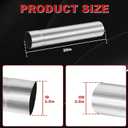 LCGP 2.5" Custom Mandrel Straight Exhaust Pipe, 20" Long, Made of High Quality Stainless Steel Fit 2.5 Inch Exhaust Pipe