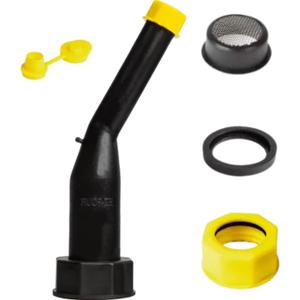 EZ-POUR Rigid Spout Replacement and Vent Kit (1 Pack) | 45 Angled Spout Fits 1-5/8" Openings | Compatible with all EZ-POUR Adapters | Fits Newer "Capless" Vehicle Tanks, Water Jugs, and Industrial Containers | Replacement Spout Kit (80080)