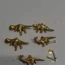 Indian Shelf 5 Pieces Cute Gold Dinosaur Drawer Knobs Kids Decorative Wardrobe Cupboard Door Knobs Pulls Handles for Home Furniture