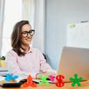 100 Pcs Mini Fidget Spinners, Stress Relief Sensory Toys, Party Favors Birthday Gift for Kids, Christmas Goodies Stuffers, Treasure Box Toys for Classroom Prizes (100)