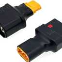 1Pairs QS8 to XT60 Adapter,XT60 Female to QS8-S Male Connector -,XT60 Male to QS8 Female Connector for Charging Lipo Battery RC Car, Drones, RC Boat Batteries