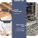 10-Pack Glass Food Storage Containers with Tempered Lids  Borosilicate, Airtight, Oven-Safe (-4F~950F), BPA-Free, 4.4 & 1.6 Cup, Leak-Proof, Dishwasher Safe (Blue)