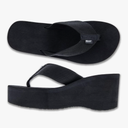 Scott Hawaii Women's Wahine Narrow Width Non-Marking Platform Wedge Slipper with Durable Nylon Straps 38