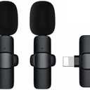 Microphone Wirelessbluetooth Mini Live Streaming Wireless Lavalier Microphone - Noise Reduction, Compatible with Multiple Devices (K1Apple Interface)