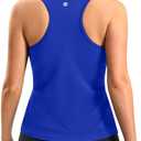 G Gradual Tankini Tops for Women High Neck Swim Top Racerback Bathing Suit Tops Modest Swimsuits Tank Top Only No Bottom(Royal Blue,XL) (Blue, XL)