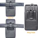 Cell Phone Holster for iPhone 16 15 14 13 12 11 Pro Max, 16 15 14 Plus,XS Max iPhone 8 7 6S Plus Case with Belt Clip,Phone Carrying Case Pouch Holder for Men(Fits Phone with Case on)