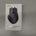 acer Wireless Mouse for Laptop, 2.4GHz Computer Mouse 3 Adjustable DPI Office Cordless USB Mice with USBA Receiver, 6 Buttons, 1600 DPI, Medium to Large Sized Hands Compatible with PC, Laptop, Desktop (Black)