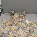 GRACE KARIN 2025 Women's Summer Floral Print Dress Sleeveless Casual Flowy Sundress A Line Ruffle Wedding Guest Outfit (Medium, Blue Yellow Floral)