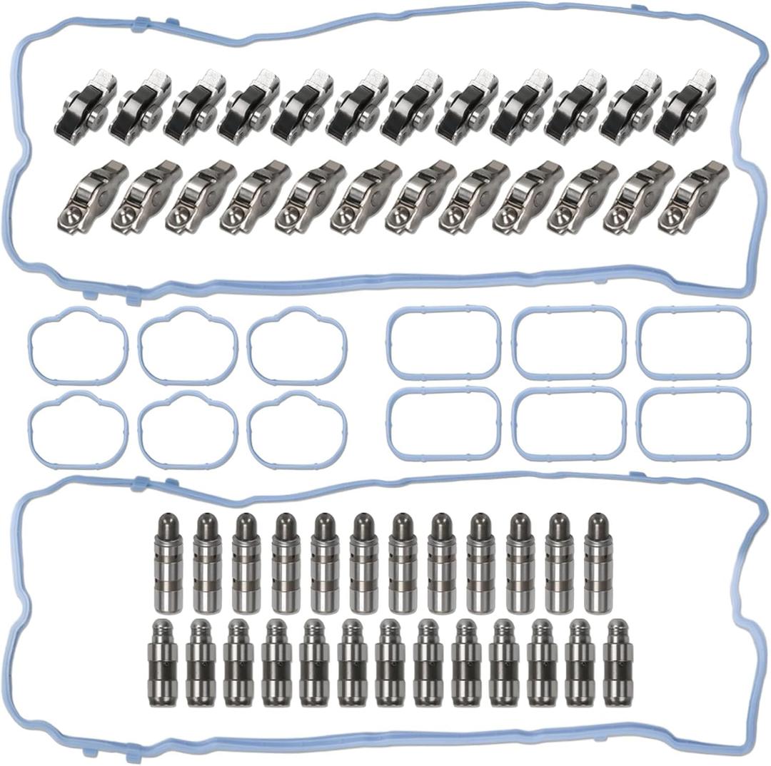 5047979AA 24Pcs Rocker Arm and 24Pcs Lifter Kit with Gasket Compatible with Jeep Grand Cherokee Wrangler Compatible with Dogde Durango Ram Compatible with Chrysler Pacifica Voyager 3.6L Engine