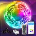 DAYBETTER LED Strip Lights 110ft, Smart Lighting Strips with App Remote Control, RGB Music Sync Color Changing Lights for Bedroom Kitchen Party Home Decor Luces led para cuarto (1 Roll)