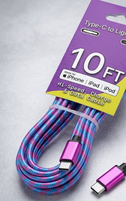 10Ft, Type C, Pack Of 2
