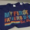 My First Father's Day 2025 Son Dad 1st Father's Day New Dad T-Shirt, Size L