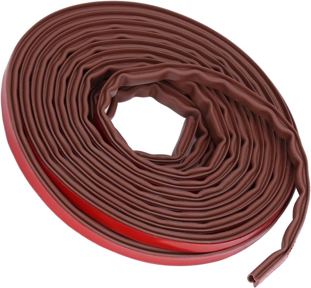 Door Sealing Strip, 6m Sealing Strip, Silicone Rubber Self Adhesive Weather Stripping Indoor Weather Stripping Door Strip for, Weather Stripping (I-Shaped Width 10*Height 6mm)