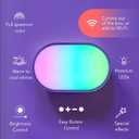 LIFX Luna Smart Lamp, 1000 LM Wi-Fi & Matter 1.3 Compatible, Alexa & Apple HomeKit Compatible, Plug-In Bedside Table Lamp & Wall-Mount, Color Changing Wall Wash, Sunrise/Sunset Effect, No Hub Required