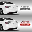 Spoiler Fit for Tesla Model 3 2024 2025, Upgrade ABS Material Rear Spoiler Wing OEM Rear Trunk Lip, Model 3 Highland Accessories (Matte Black)