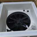 RV Roof Vent Fan with LED Light, 12V DC 14" Super Quiet Reliable Manual RV Roof Fan, 3-Speed, Reversible, 14in
