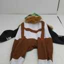 Morph One Size Fits Most Bavarian Piggyback Costume, Brown, White and Black One Size