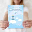 5 x Sympathy Card for Loss of Pet Dog, Dog Memorial Sympathy Gifts for Loss of Pet, Condolence Card for Doggy Lover, Bereavement Gifts Remembrance Dogs (Blue)