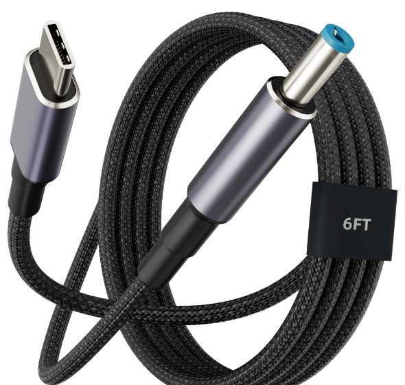 ACX Mini USB-C to DC Woven Charge Cable for 140W Power Supply – 5.9FT/1.8M