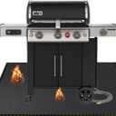 Under Grill Mat for Outdoor Grill Deck Patio Protector,48''x30'' Large Silicone Fireproof Waterproof Oil-proof Fire Pit Mat BBQ Floor Matt Pad