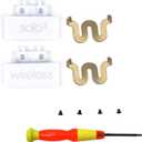 Adhiper Replacement Headband Hinge Clip Cover + Pin Repair Parts Kits Compatible for Solo3 Wireless Solo2 Wireless Over-Ear Headphones (White)