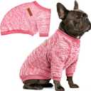 1 Pc Dog Sweaters for Small Dogs Girl Boy Winter Fleece Clothes Warm Soft Dog Sweatshirt Outfit for Dogs Cats Pet Apparel (Pink)