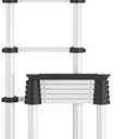 COSCO SmartClose Telescoping Aluminum Ladder with top Cap (300-lb Capacity, 8.5 ft. Ladder with 12 ft Max Reach)