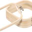 PATIKIL 6 Pieces 6.3" x 6.3" Square Embroidery Hoops, Adjustable Bamboo Cross Stitch Hoops Ring Embroidery Frame Punch Needle Hoop for Sewing, Needlework, DIY