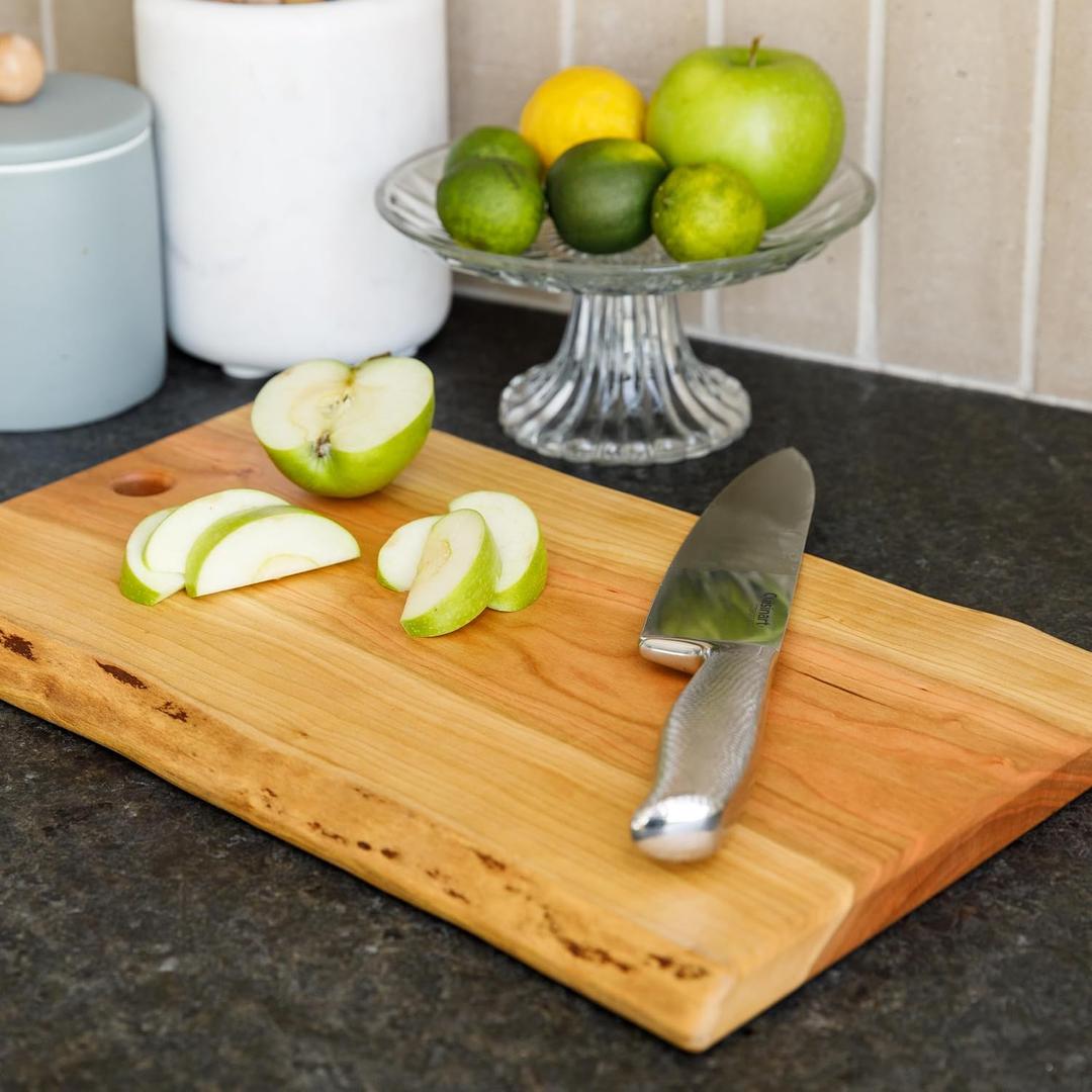 Live Edge Cherry Cutting/Charcuterie Board XL, Cherry | 200 Square Inches 10"x20"