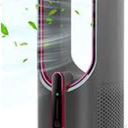 KONSIDEN Desk Fan Bladeless, 11.8 Inch Office Fan Small, Quiet, 3 Speed Adjustment, Touch Control, Easy to Clean, Desk Fans Small Quiet, Ideal for Office, Living Room, Bedroom