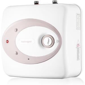 Electric Tank Water Heater-8 Gallon Under Sink Instant Hot Water for RV, Camper, Kitchen, Food Truck, 120V 1500W, Dusty Rose, Wall or Floor Mounted