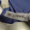 ZAFUL Women High Waisted Bikini Sets Two Piece Swimsuit Push Up Twist Front Ruched Bathing Suit (Large, Blue)