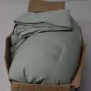 Litanika King Size Comforter Set Sage Green, 3 Pieces Lightweight Solid Comforter King Size, All Season Fluffy Down Alternative Comforter Bed Set Quilt Blanket (King (104"x90"))