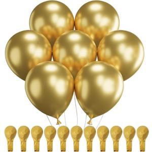 Mr. Pen- Metallic Balloons, 12 Inch, 54 Pack, Latex Metallic Gold Balloons Bulk for Wedding, Bridal Shower, Baby Shower, Birthday, Anniversary, New Years Eve & Party Decorations