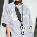 bitplay Sling-bag Strap, Clip and Go Strap for Phone, Camera Strap, Lanyard with Detachable Pouch, Black