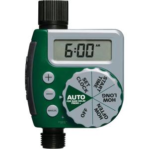 Orbit Programmable Digital Hose Watering Timer - 1 Outlet - Battery Powered - with LCD Screen - Built-in Rain Delay - Water-Resistant - 62061