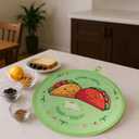 2 x Tortilla Warmers, Premium Insulated Fabric Pouch, Tortilla Holder, Keeps Tacos, Naan, Pizza Warm (1 PACK, Green)