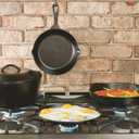 Lodge Cast Iron Griddle 8 Inch Round Pre-Seasoned Griddle Pan for Pancakes, Tortillas, and More Induction, Grill, Oven & Campfire Compatible Made in USA, Non-Toxic, PFAS-Free