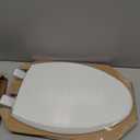 Mayfair Cassel Slow Close Toilet Seat, Easy Clean, Non Slip Premium Wood Seat, Easy Install, Made in USA, Elongated, White
