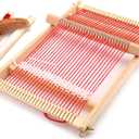 Yesland Multi-Craft Weaving Loom - Wooden Loom Large Frame Handcraft for Kids and Beginners -15.6 x 9.7 x 1.2 Inches