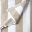 LULUHOME Large Oversized Beach Towel - Big Cotton 36 x 70 Inch Striped Pool Towel, Large Cabana Soft Swimming Towel for Adult Men Women,Chiffon