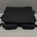 Wedge Wheelchair Seat Cushion with Backrest, High Density Foam Wheelchair Cushions Removable Cover with Zipper Adjustable Elastic Strap for Office Car Seat