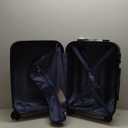 Coolife Luggage Suitcase Carry-on Hardside Travel Luggage TSA Lock Spinner Telescopic Handle (Purple, S(20in_carry on)