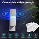 40 Pack Refills Compatible with Mosalogic Plug-in Device, Replacement Sticky Glue Cards, Glue Board Refills, 1:1 Build Size