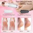 Callus Remover for Feet，Electric Foot Callus Remover with 2 Rollers 2 Speed,16 in1 Rechargeable Foot File Pedicure Kits for Dead Hard Cracked Dry Skin