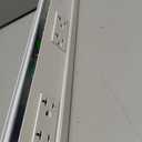 18" White TR Angle Power Strip, White receptacles