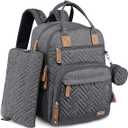 iniuniu Diaper Bag Backpack, 4 in 1 kit Large Unisex Baby Bags for Boys Girls, Waterproof Travel Back Pack with Diaper Pouch