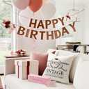 50TH Birthday Gifts for Women, Vintage 1975 Pillow Cover 18x18 Inch50 Year Old Birthday Decorations for Women, Mom, Wife, Friends, Daughter, Sister (Cover Only)