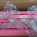 Safly Fun Gymnastics Bar for Kids Ages 3-15 for Home - Steady Steel Construction, Anti-Slip, Easy to Assemble, 3' to 5' Adjustable Height (Pink)